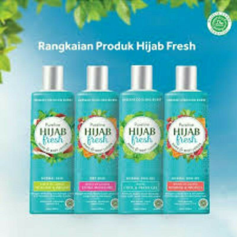 Pureline Hijab Fresh 100ml dan 200ml (Hand &amp; Body lotion)