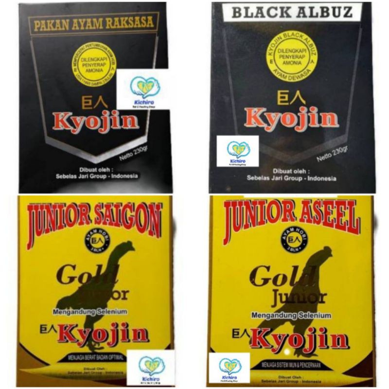Paket Kyojin Berat Badan : Kyojin Gold + Kyojin Black Albuz + Kyojin Saigon + Kyojib Aseel Ayam Hobi Free Packing Kardus