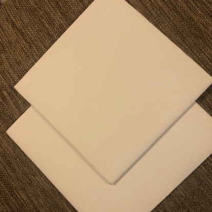 Originalidn Tatakan Kue Kotak Putih 22x22 Cm Food Grade Cropak