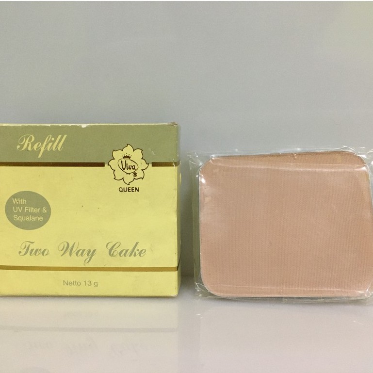 Viva Queen Refill Two Way Cake / Isi Ulang Bedak Padat Viva Queen 13gr