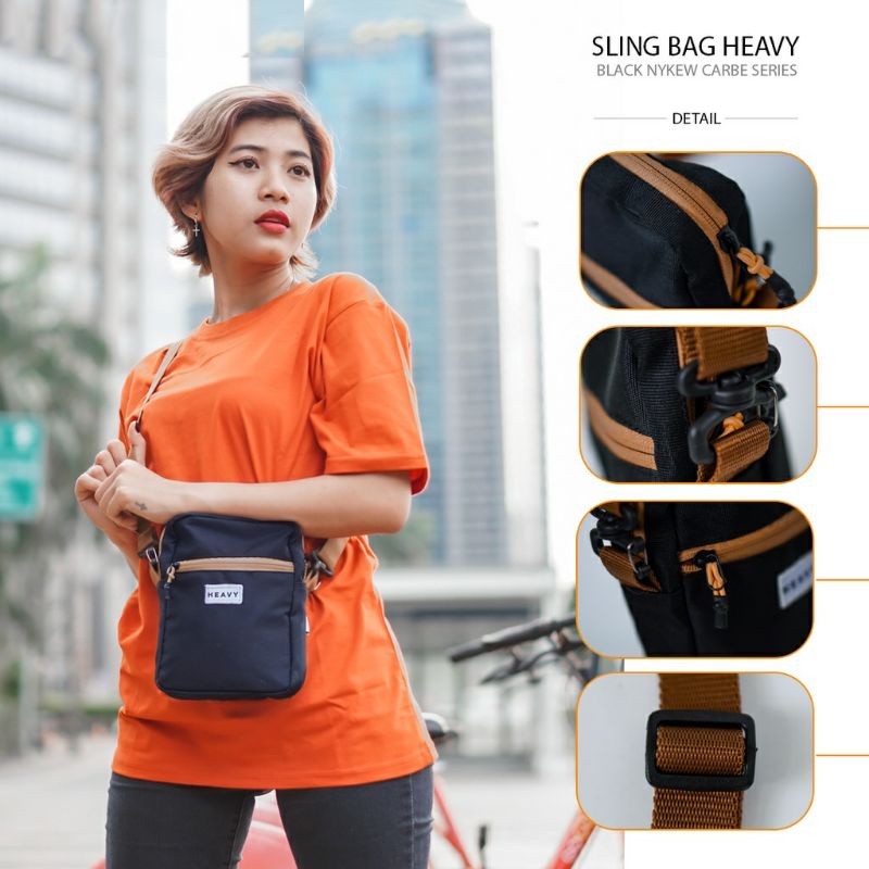 [HEAVY.BAG] SLINGBAG ORIGINAL HEAVY. TAS SELEMPANG . SLINGBAG HEAVY . TAS PRIA HEAVY . SLINGBAG MINI