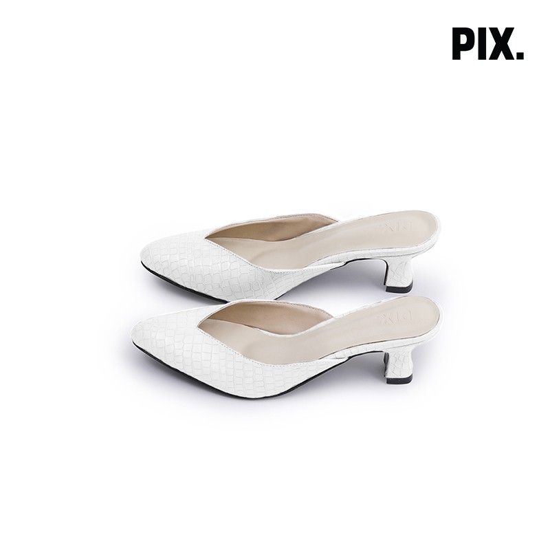

Pixfootwear x Nasariastri White Vanilla Kitten Heel Shoes Limited Edition