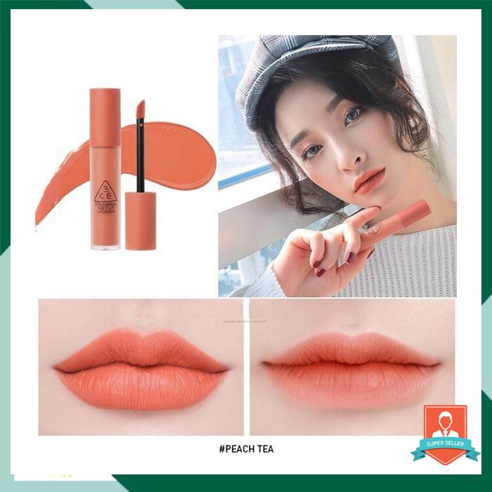 3CE SOFT LIP LACQUER PEACH TEA