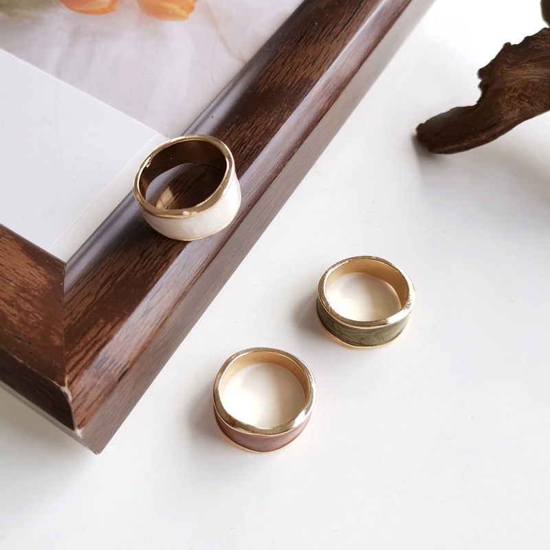 Simple Korea Ins Ring Irregular Design Retro Index Finger Ring