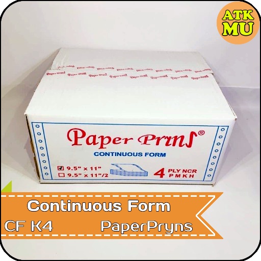 

Kertas Continuous Form 9,5" x 11" 4 PLY NCR K4 PaperPryns