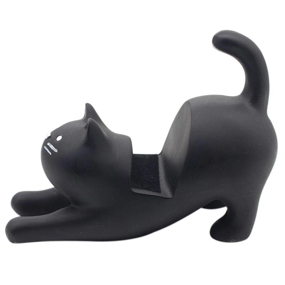 Rebuy Phone Holder Hands-Free Dekoratif 3D Mini Desktop Stand Lazy Bentuk Kucing Cat