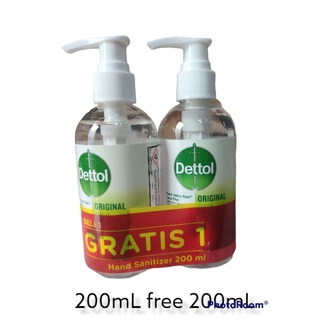 Image of Dettol hand sanitizer 200mL free 200mL