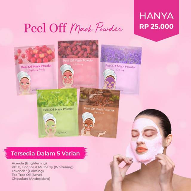 MARWAH PEEL OFF MASK POWDER/BPOM/HALAL/ORIGINAL