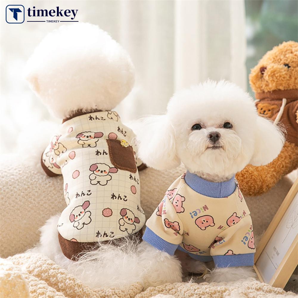 Timekey Sweater Motif Print Kartun Lucu Untuk Anjing French Bulldog B9F7