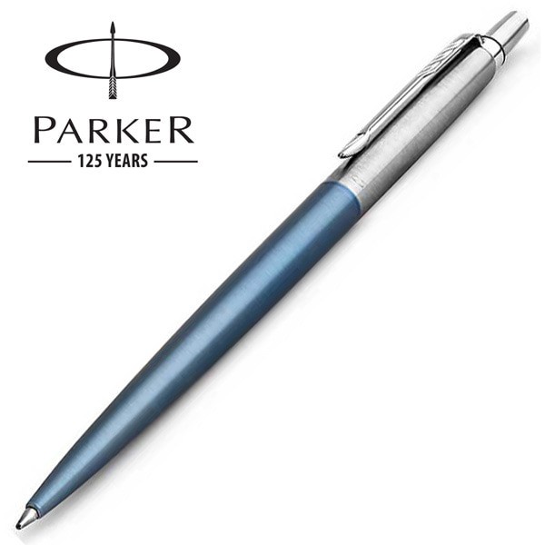 

Pen Parker Jotter WaterlooBlue Ballpoint - Full Stainless Body promo