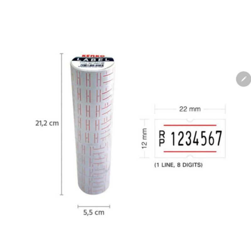 

KENKO PRICE LABEL / LABEL HARGA 6001-2R (1 Line)