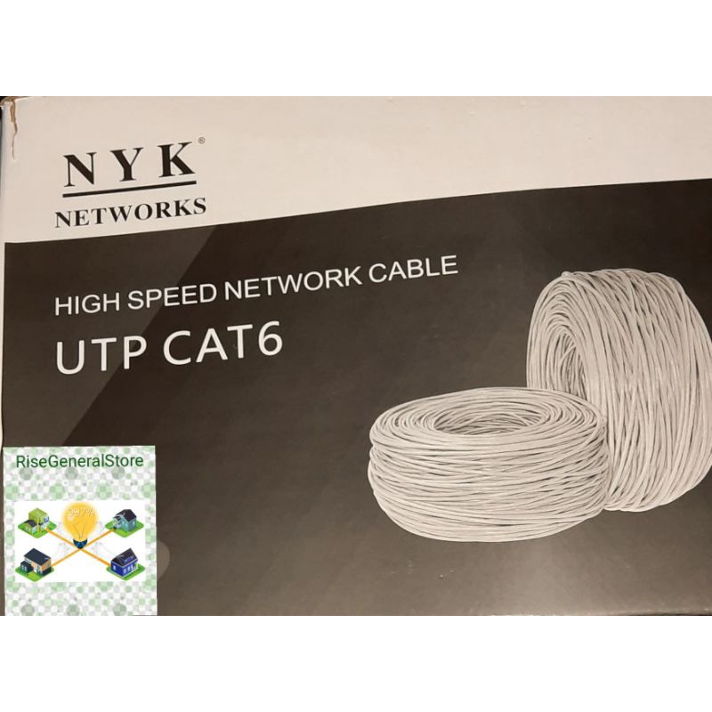 Kabel LAN Outdoor/FTP CAT6/5e Vascolink/Spectra/Zimmlink/NYK UTP/Indoor RJ45 CAT6/5 METAL,ecer meter-NYK UTP 6 IN CR