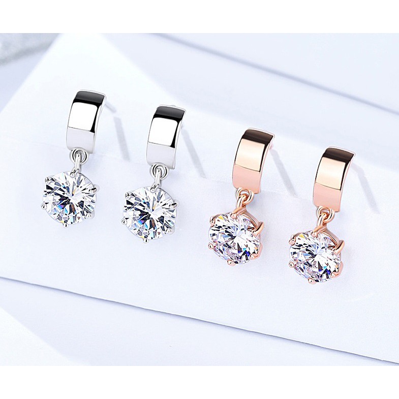 Anting Silver Perak S925 Wanita Fashion Murah AAS012 motif elegant sangat cocok untuk pesta hadiah