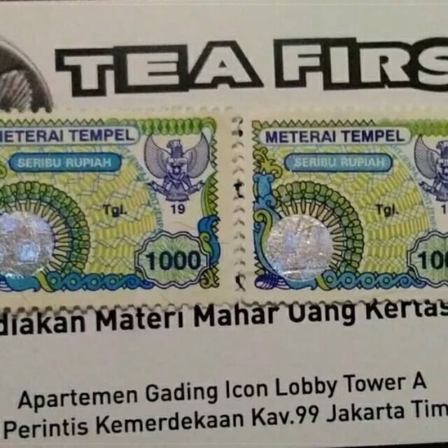 MATERAI 1000 RUPIAH TAHUN 1995-2000 ORIGINAL KOLEKSIAN