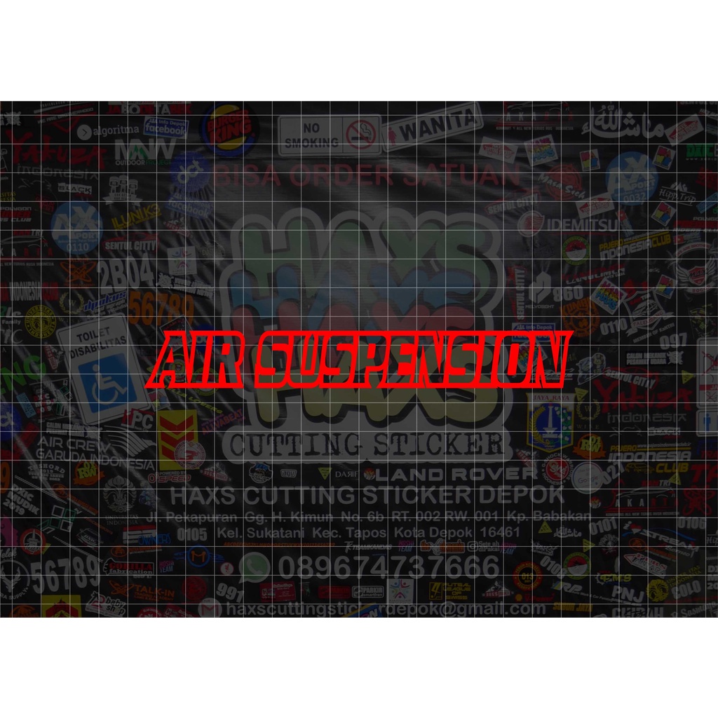 Cutting Sticker Bismania Air Suspension Ukuran 15 Cm Untuk Mobil Motor