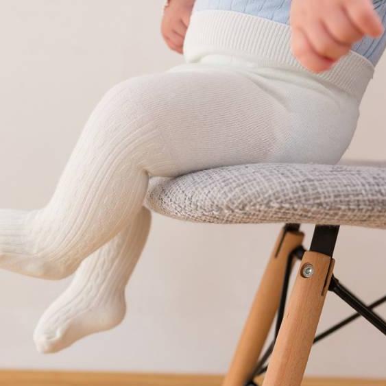✵ Celana Legging Polos Tertutup Legging Newborn Perempuan Laki Laki Legging Bayi Tutup Kaki Tebal ●