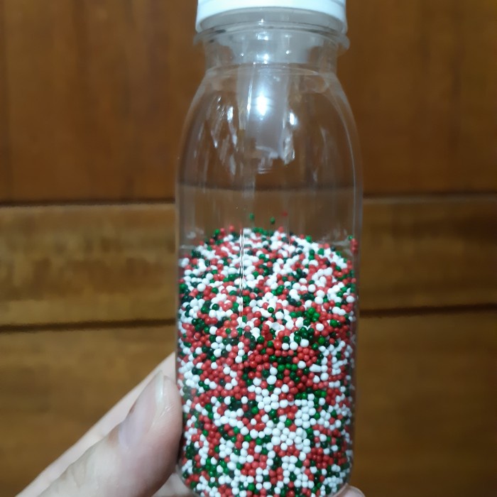 

Jual Sprinkle Trimit Sugar Pearl Warna Christmas Hiasan Kue/Cupcake Xmas
