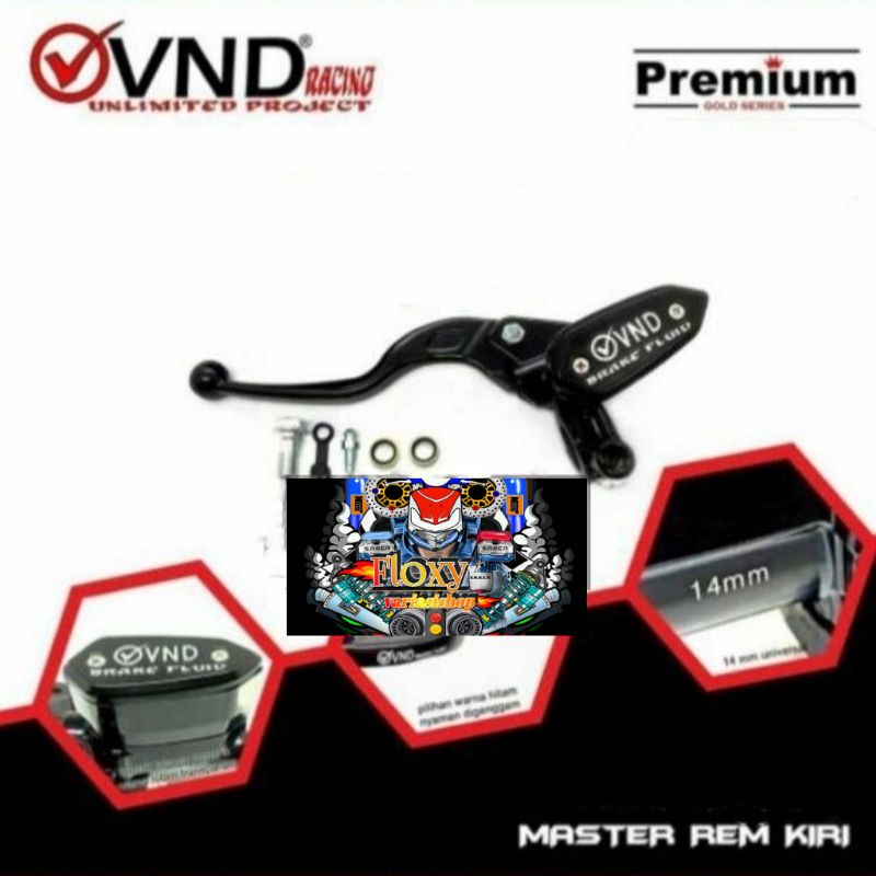 Master rem kiri VND universal bisa untuk semua jenis motor ADV,R15,Cbr,Vixion,Gsx,Sonic,Satria Fu,Nmax,Pcx,Aerox DLL