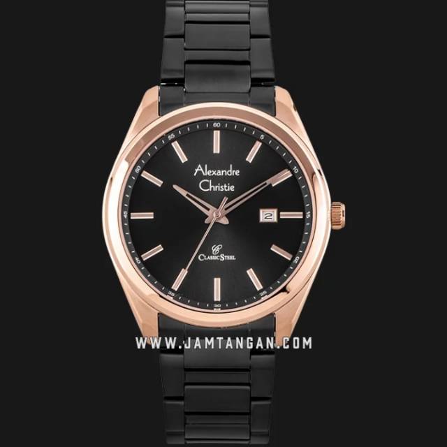 Alexandre Christie AC 8591 MD BBRBA Man Black Dial Black Stainless Steel