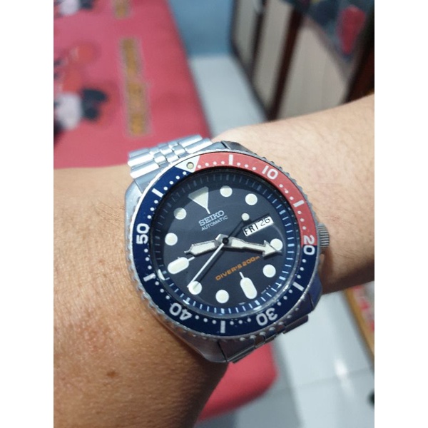 jam tangan seiko autimatic scuba diver's 7526-0020 original second