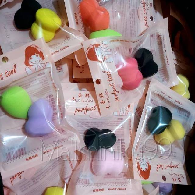 SPON BEAUTY BLENDER ISI 2  SPONGE MAKE UP FOUNDATION