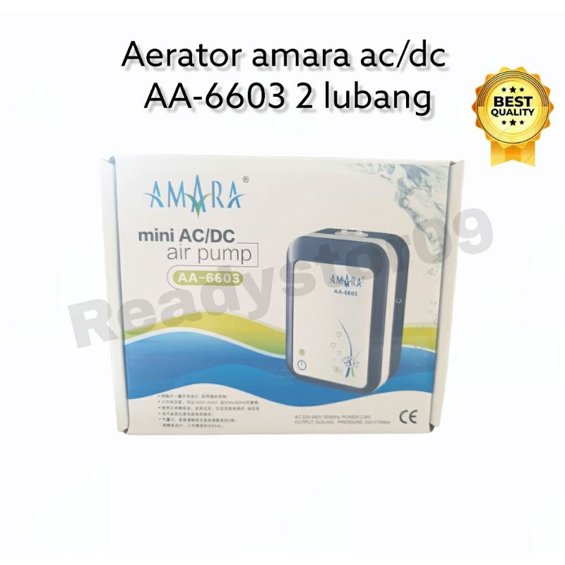 Pompa aquarium Aerator Amara mini AA 6603 AC/DC AA-6603 mini aerator