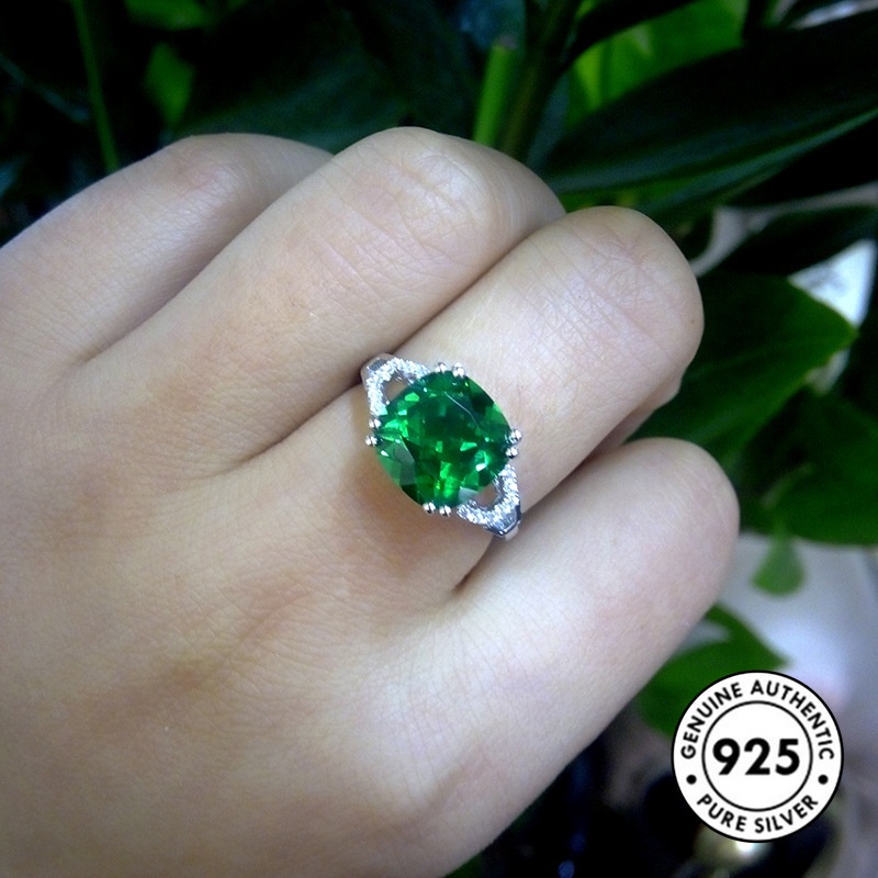 Cincin Lapis Silver 925 Dengan Batu Permata Elegan Untuk Wanita