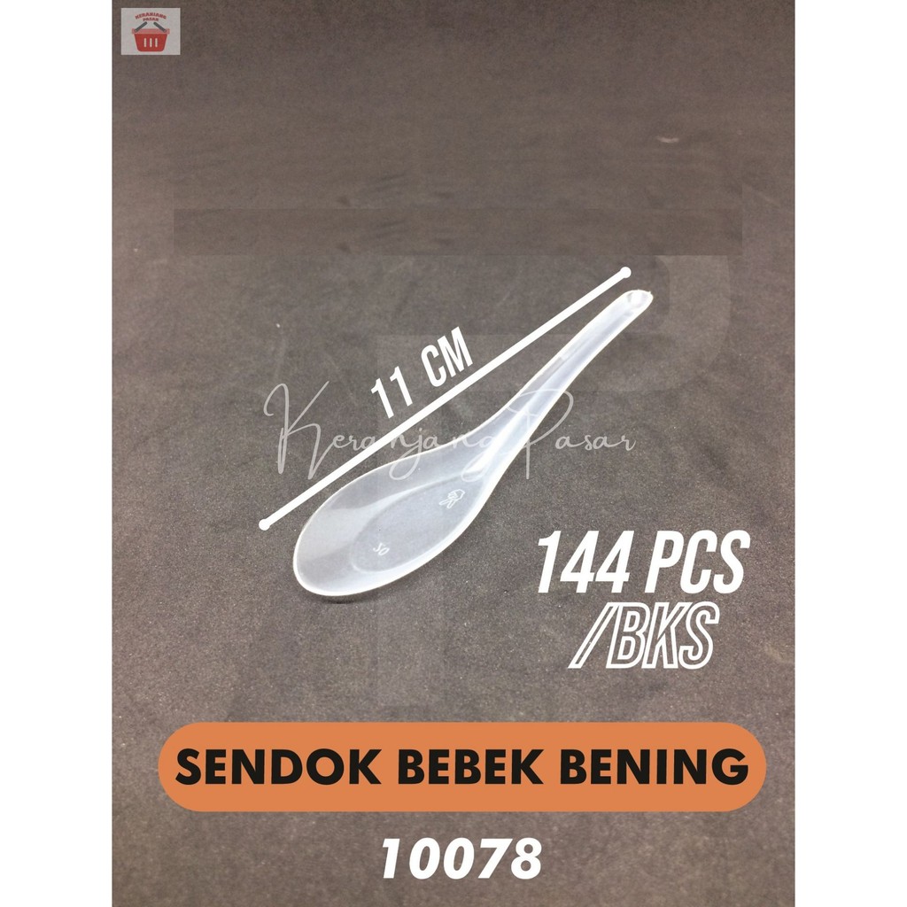 Jual Sendok Makan Plastik Sendok Bebek Transparan Plastik Victory