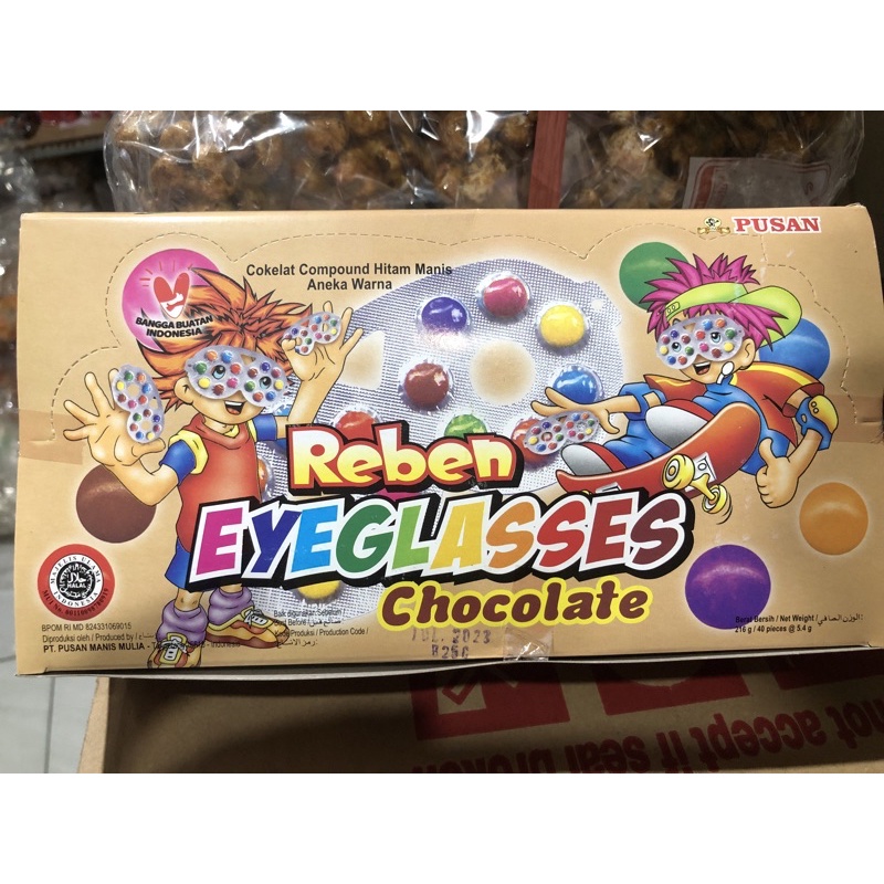 

PERMEN KACAMATA/ Eyeglasses permen coklat