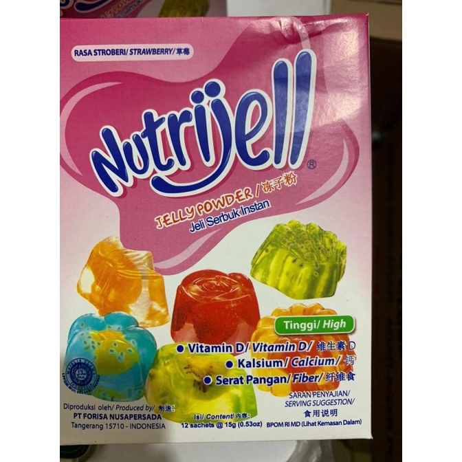 

Nutrijell Stroberi / Strawberry 15 gr perbox isi 12 pcs BOOM SALE Kode 99