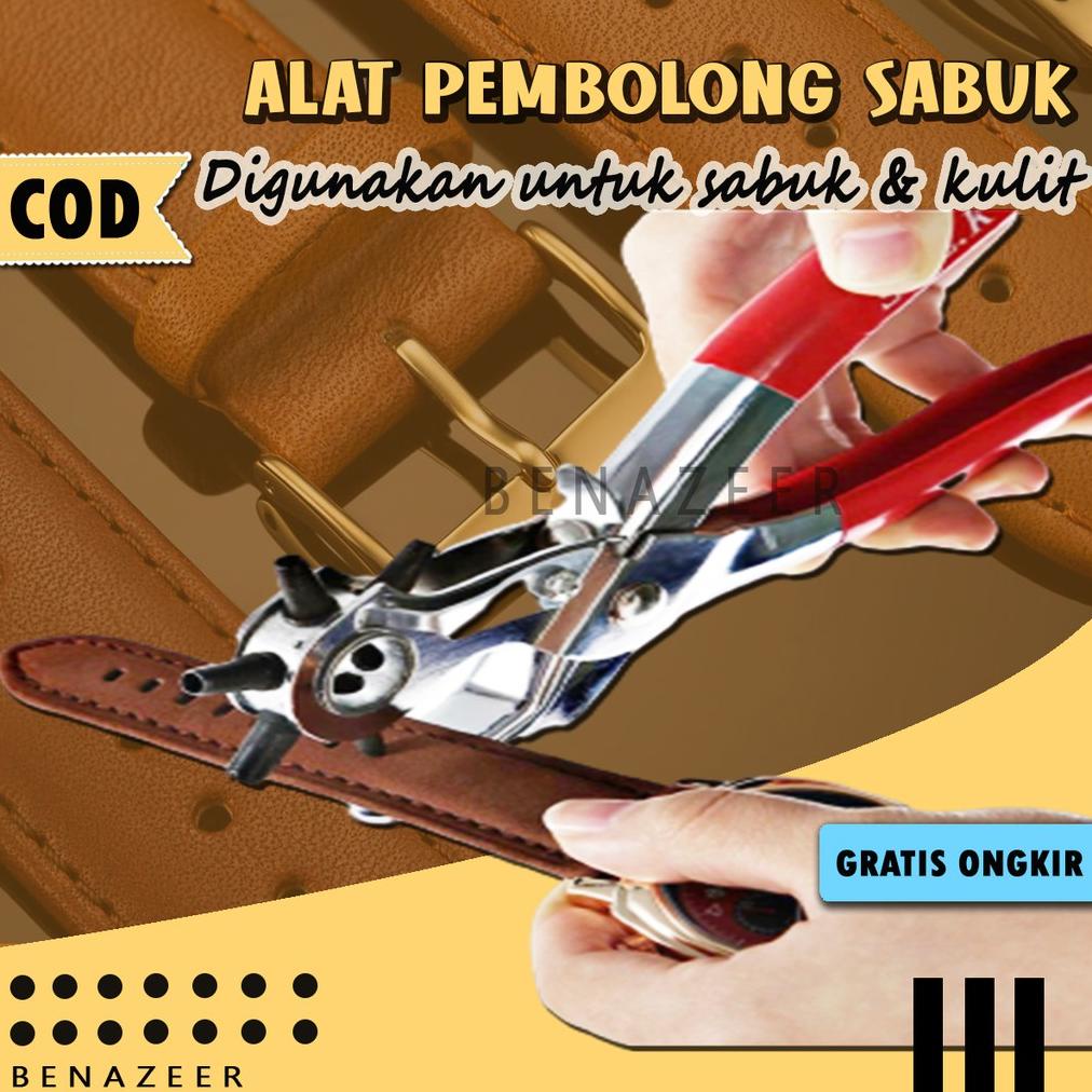 

[(BAYAR DITEMPAT) ALAT PEMBOLONG PELUBANG SABUK IKAT PINGGANG KULIT KERTAS PELASTIK JINFENG HOLE PUNCHER