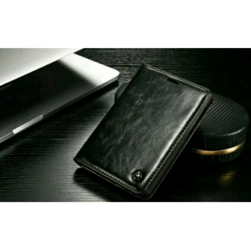 leather flip case blackberry Dallas - pesanan