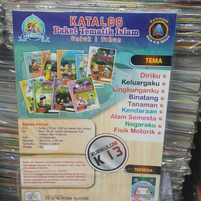 Buku Paket Tematik TK/PAUD umum dan Islami