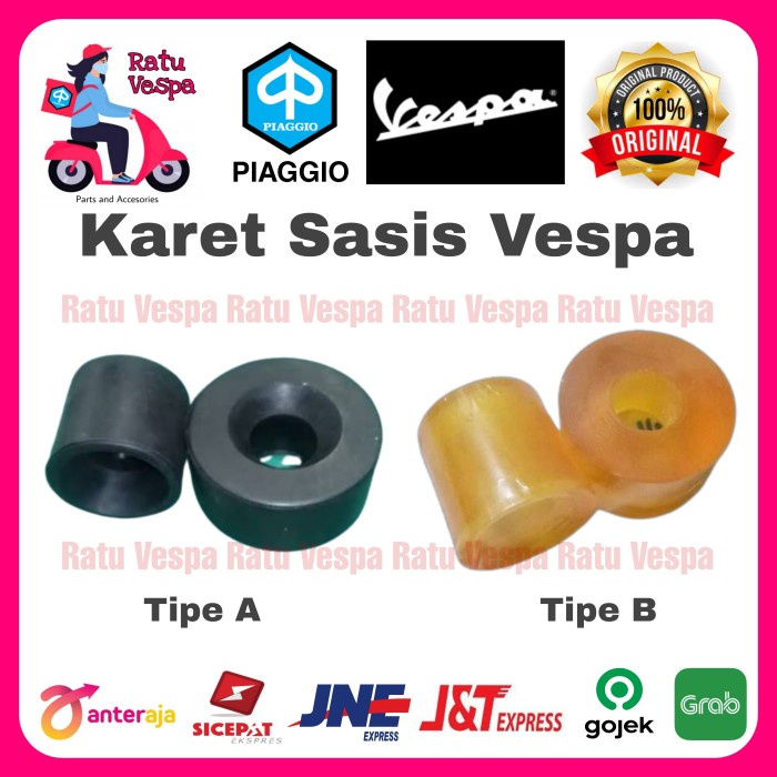 Karet Sasis (Master) Vespa Super,Sprint PX PS Strada Exclusive Excel - Master PX Excel