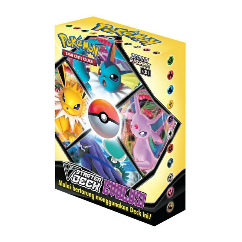 Kartu Pokemon TCG Seri 9 V Starter Deck Evolusi SCC1 Pedang Perisai