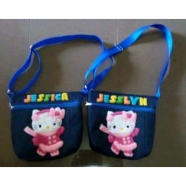 Tas selempang bahan jeans
