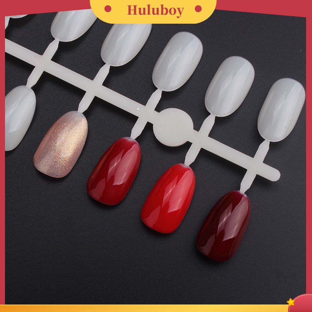 Huluboy Huluboy♡ 240pcs / Pak Kartu Display Sample Kuku Palsu Untuk Latihan Nail Art