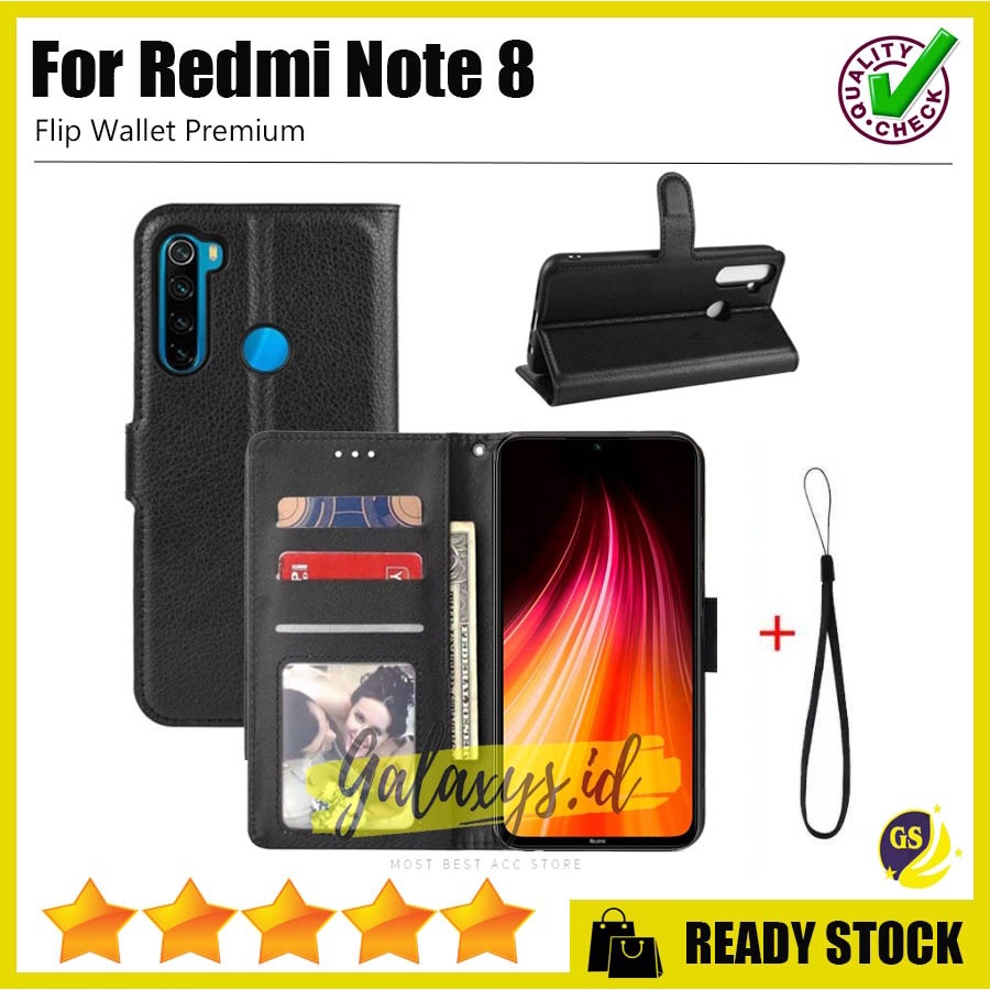 Flip Case Xiaomi REDMI 10 2021 Redmi Note 10 10s 9 9T 8 8A 7 Pro Note 5 Pro 4 4X Flip Wallet Cover Leather Kulit