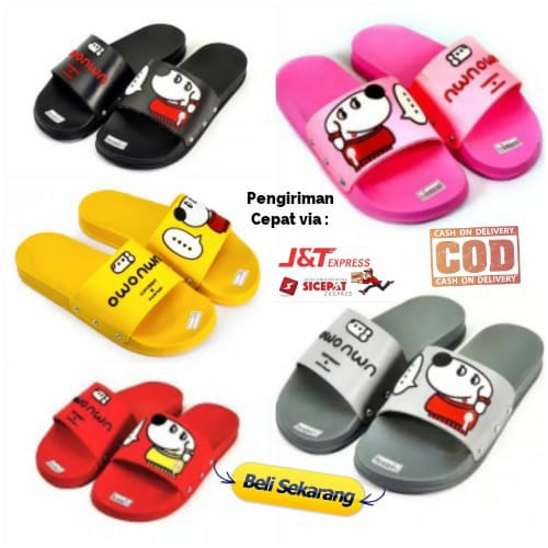 Sandal karet wanita / sendal slop wanita Karakter SNOOPY