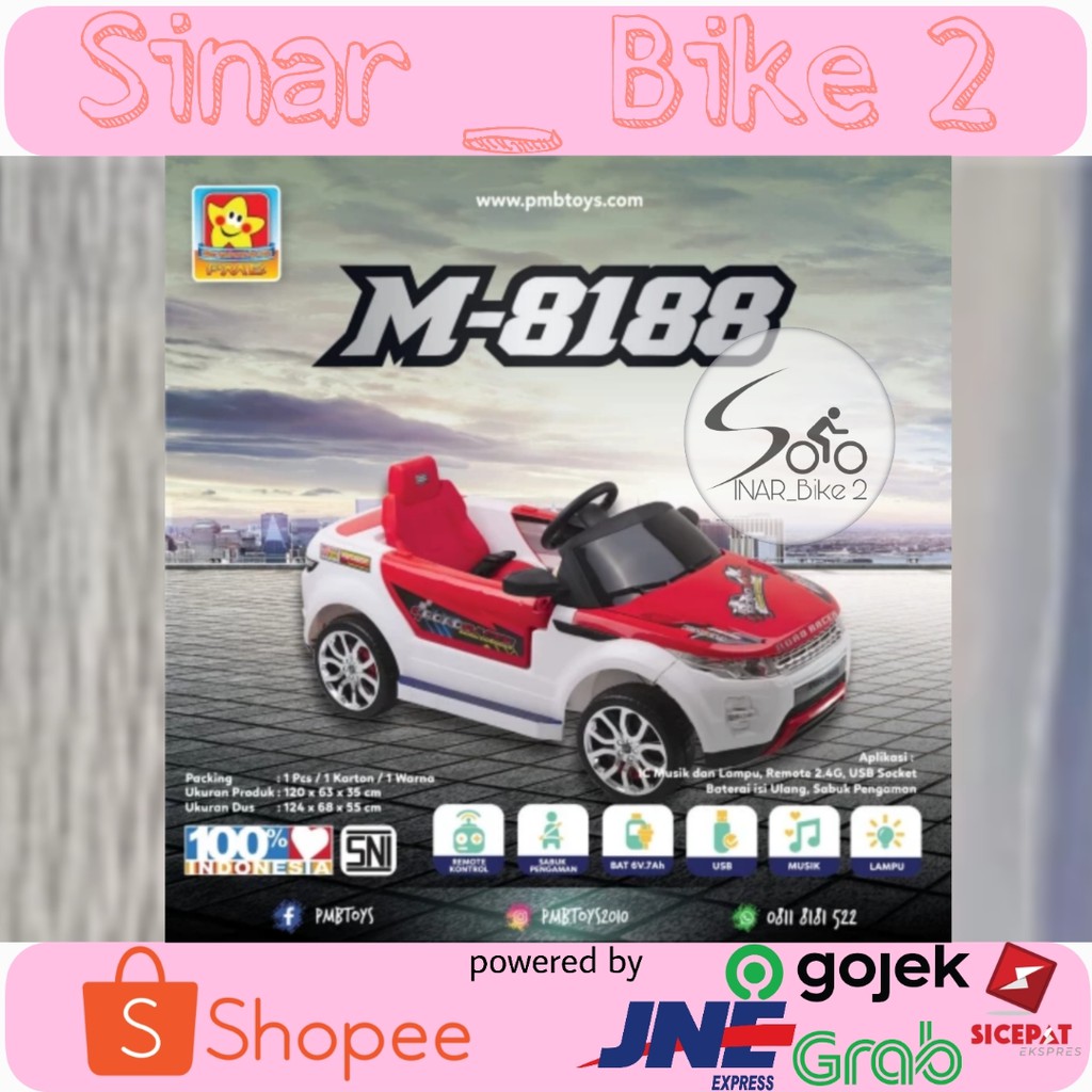 Mobilan Anak Aki Pmb M 8188 Rempote Control