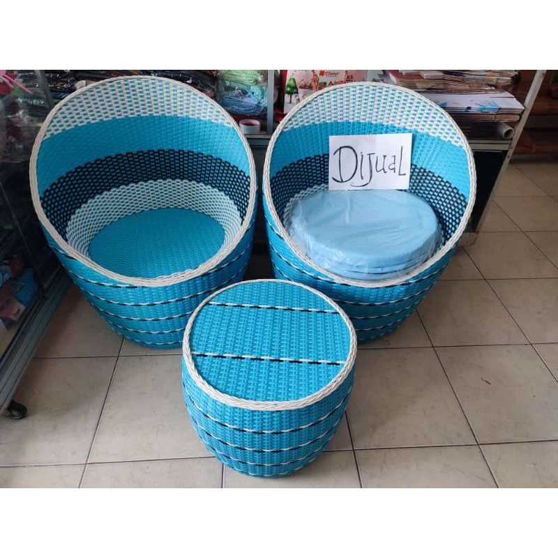 Kursi Teras Rotan | Kursi Teras Estetik | Kursi Rotan | Dekorasi Rumah | Hiasan Rumah HARGA BELUM TE