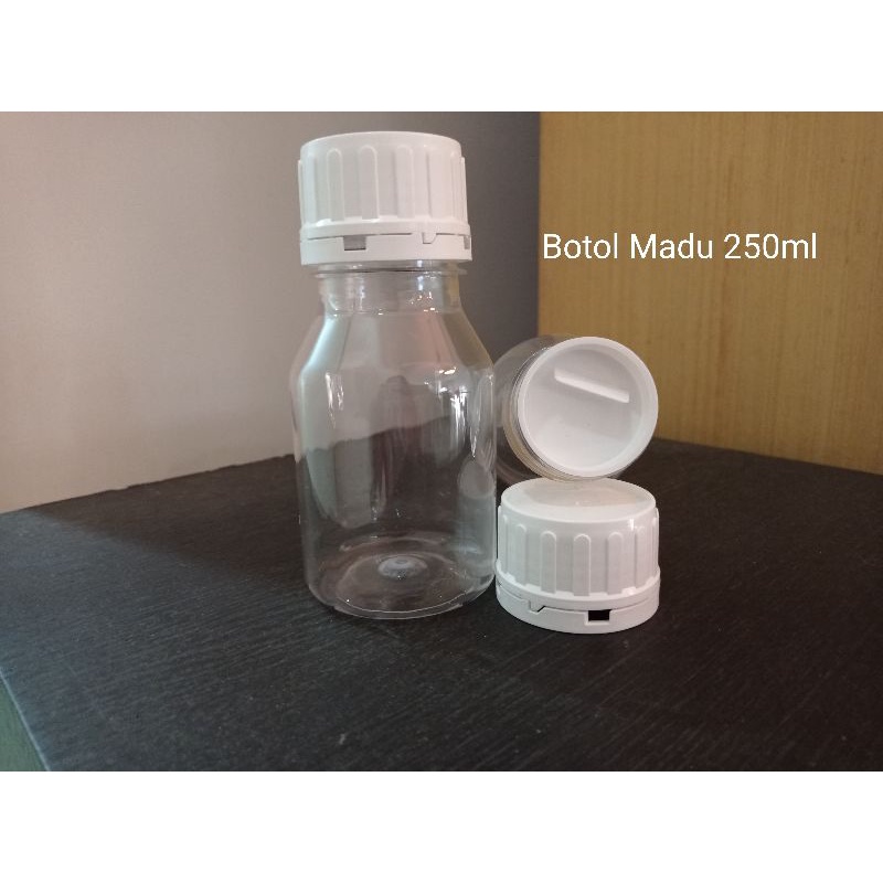 botol plastik 250 ml madu/ botol ps madu 250 ml