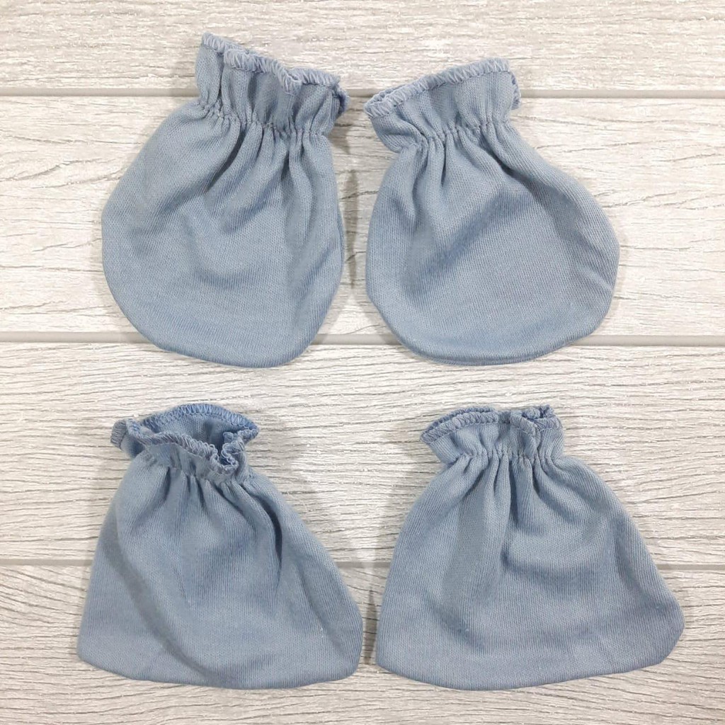 SALE!!! Sarung Tangan Bayi Set Nia Premium Polos Warna Tua