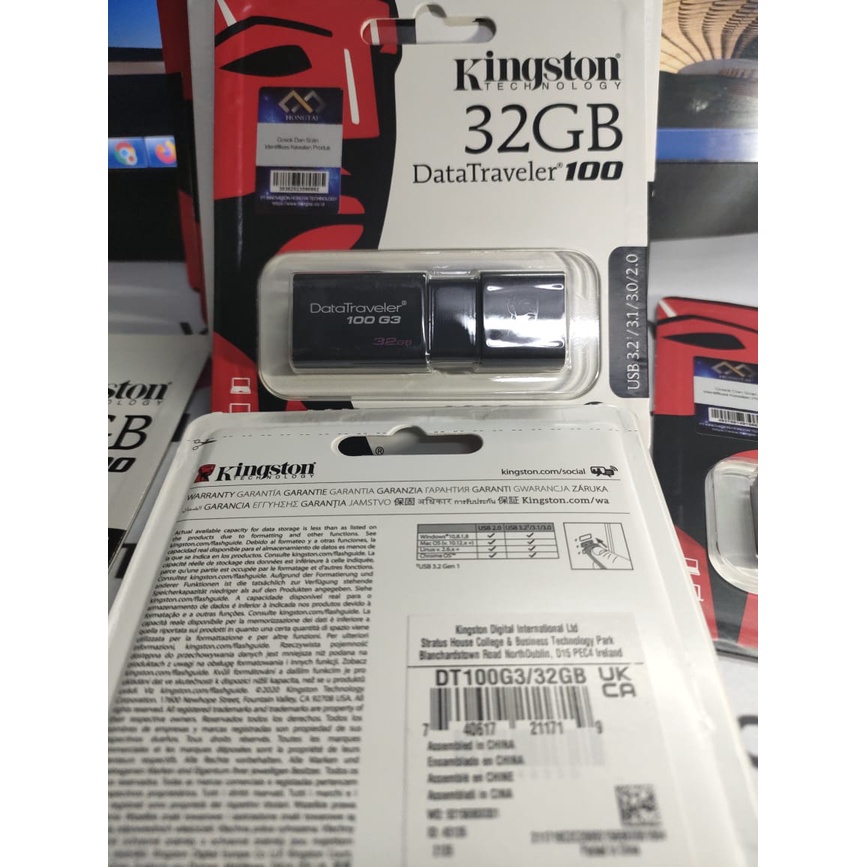 FlashDisk Kingston DataTraveler DT00G3 32GB / USB 3.0 DRIVE ORIGINAL