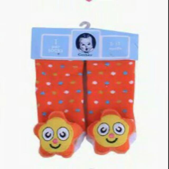 Gerber kaos kaki boneka rattle