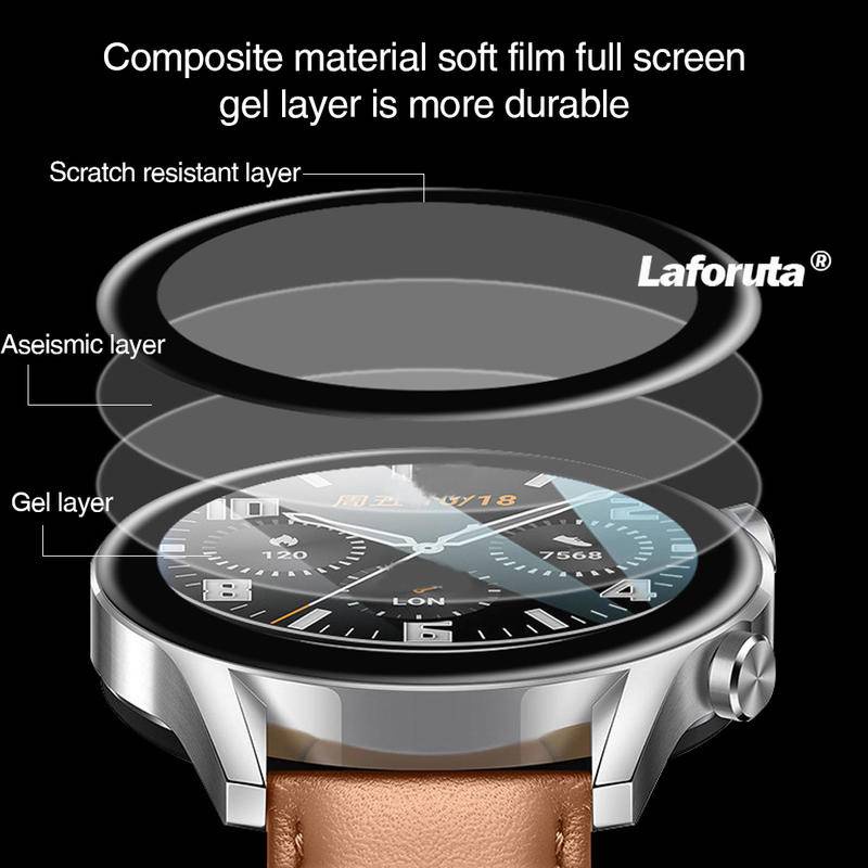 Film Pelindung Layar 3D Curved Full Cover Untuk Huawei Honor watch Magic 2 46mm 42mm watch 3 pro GT2 GT3 GT2e GT runner