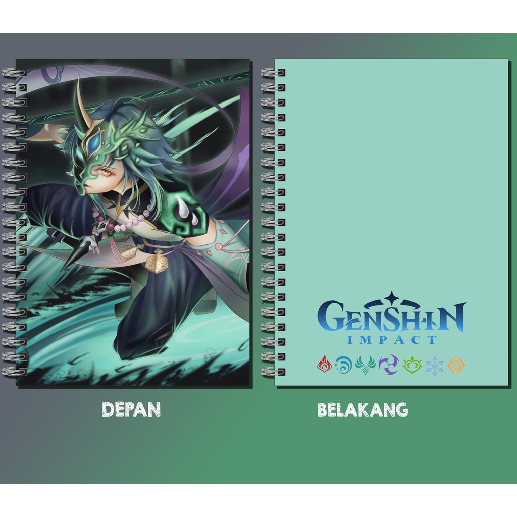 

Pocket book/notebook/buku catatan GENSHIN IMPACT 2