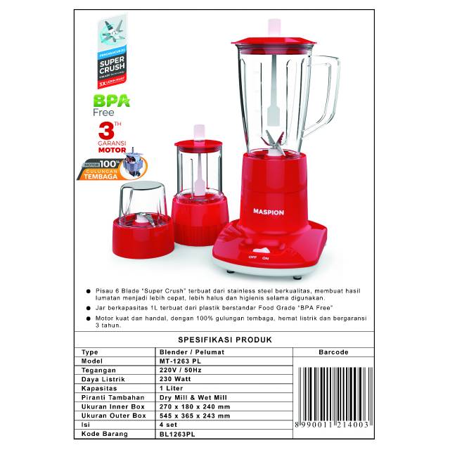 Blender 3 in 1 Maspion