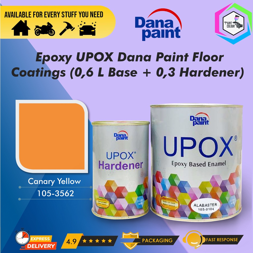 Cat Lantai Epoxy UPOX Dana Paint Floor Coatings - 3562 Canary Yellow