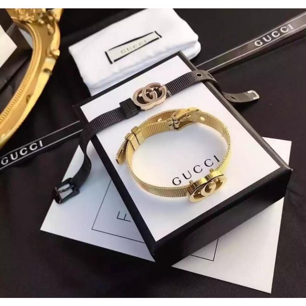 Gelang Titanium Wanita  Brand GUCCI Anti Karat Model Korea